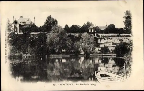 Ak Montigny sur Loing Seine et Marne, Les Bords du Loing