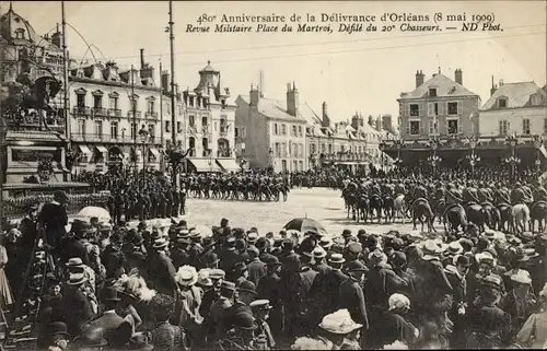 Ak Orléans Loiret, 480 Anniversaire de la Delivrance, Revue Militaire