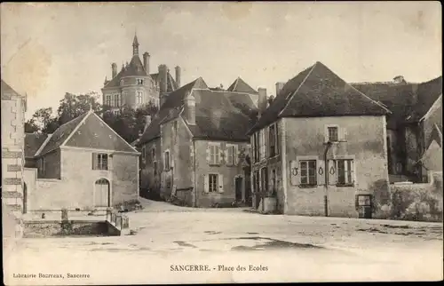 Ak Sancerre Cher, Place des Ecoles