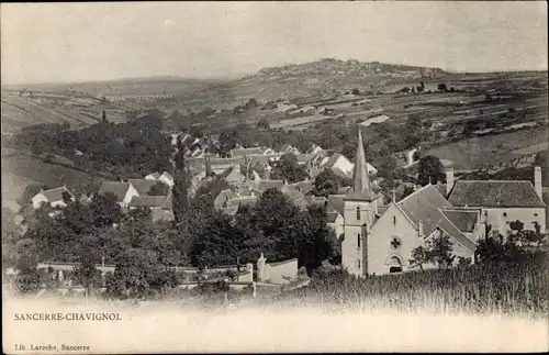 Ak Sancerre Chavignol Cher, Blick auf den Ort