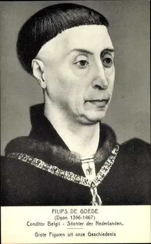 Künstler Ak Herzog Philipp der Gute von Burgund, Filips de Goede, Portrait