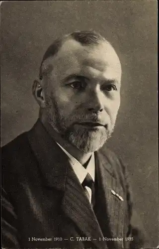 Ak C Tabak, Nederl Jongel Verbond, Portrait