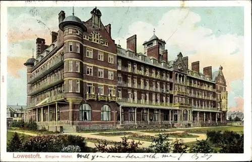 Ak Lowestoft East of England, Empire Hotel