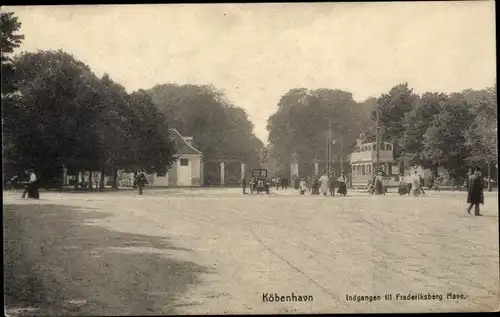 Ak København Kopenhagen Dänemark, Indgangen til Frederiksborg Have