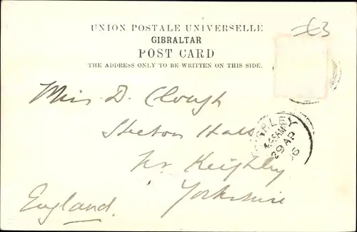 Ak Gibraltar, The Rock from La Pedrera