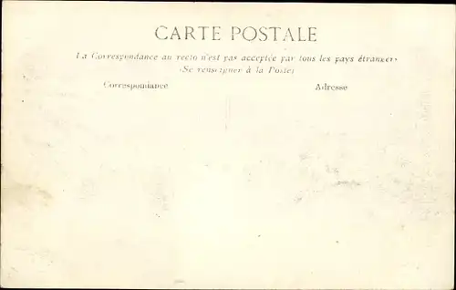 Ak Paris VII, Rue Saint Dominique, Grenelle, La Fontaine de Neptune, Crue de la Seine 1910