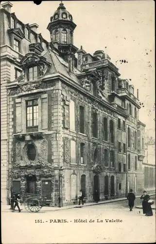 Ak Paris IV, Hotel de La Valette, Lavalette