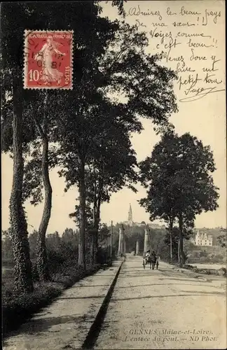 Ak Gennes Maine et Loire, L'entree du pont