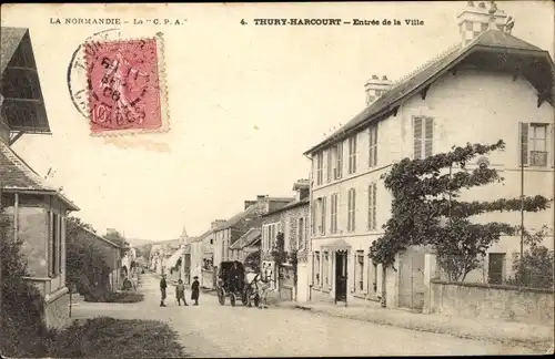 Ak Thury Harcourt Calvados, Entree de la Ville