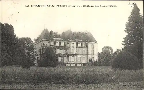 Ak Chantenay Saint Imbert Nièvre, Chateau des Genevrieres