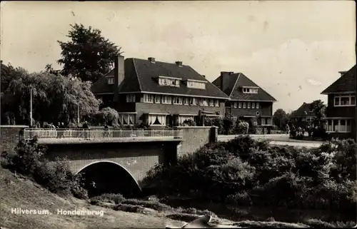 Ak Hilversum Nordholland, Hondenbrug