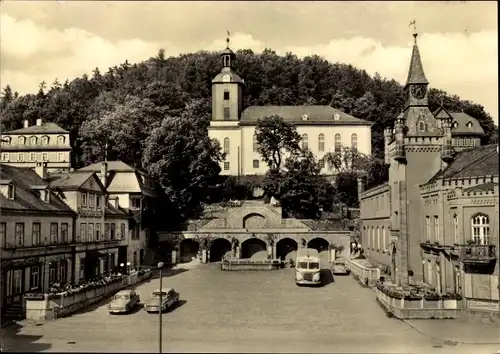 Ak Bad Leutenberg Thüringen, Markt