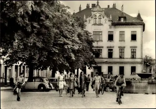 Ak Triptis in Thüringen, Marktplatz