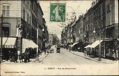 Ak Nancy Meurthe et Moselle, Rue des Dominicains
