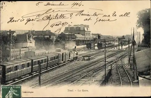 Ak Toul Meurthe et Moselle, La Gare