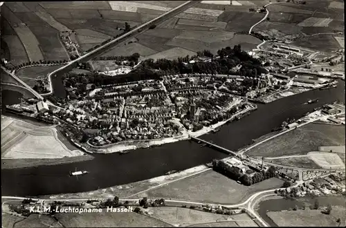 Ak Hasselt Overijssel, Flugbild