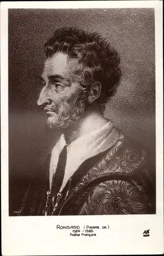 Ak Pierre de Ronsard, Französischer Dichter, Portrait