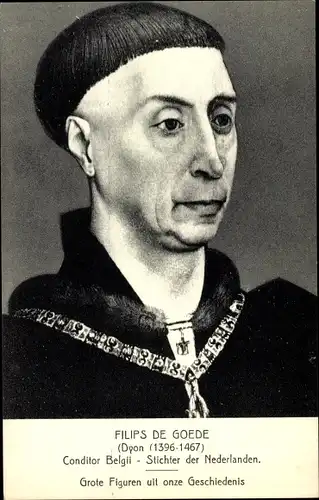 Künstler Ak Herzog Philipp der Gute von Burgund, Filips de Goede, Portrait
