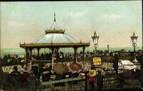 Ak Cliftonville Kent England, Bandstand, The Oval