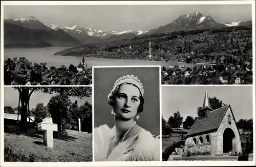 Ak Küssnacht Kanton Schwyz, Gedächtniskapelle Königin Astrid von Belgien