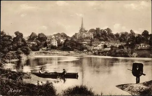 Ak Ross on Wye Herefordshire England, Ruderpartie