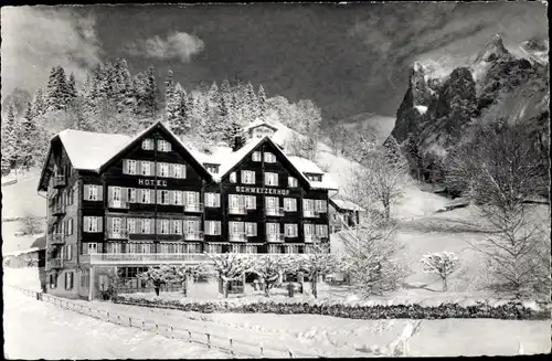 Ak Grindelwald Kanton Bern Schweiz, Hotel Schweizerhof