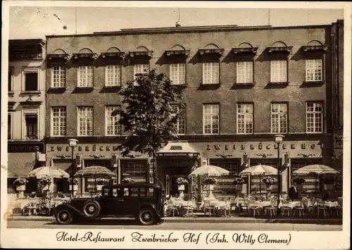 Ak Düsseldorf am Rhein, Hotel Restaurant Zweibrücker Hof, Königsallee