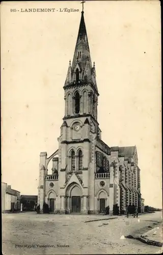 Ak Landemont Maine et Loire, L'Eglise