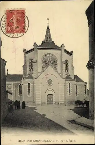 Ak Brain sur Longuenée Maine et Loire, L'Eglise