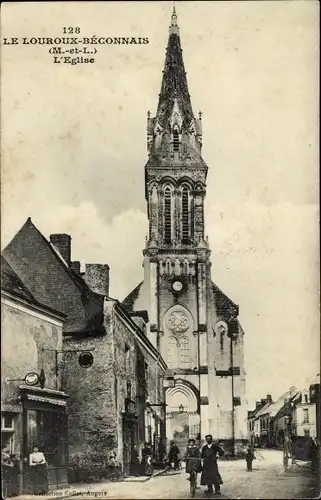 Ak Le Louroux Béconnais Maine et Loire, L'Eglise