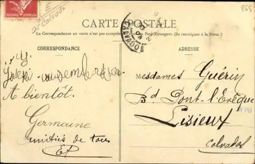 Ak Vassy Calvados, Arrivee Route de Vire