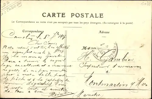 Ak Cormolain Calvados, Porche Antique