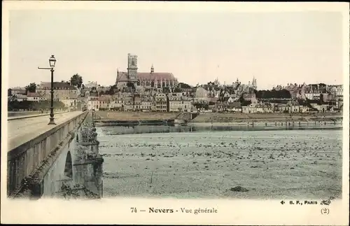 Ak Nevers Nièvre, Vue generale