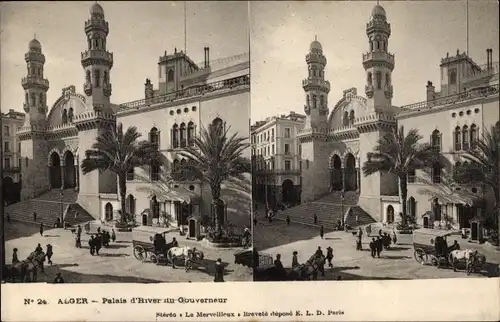 Stereo Ak Algier Alger Algerien, Palais d'Hiver du Gouverneur