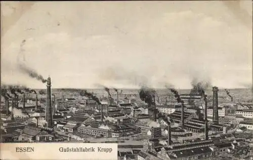 Ak Essen im Ruhrgebiet, Gussstahlfabrik Krupp