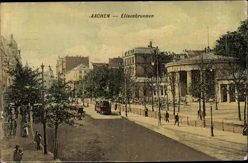 Ak Aachen in Nordrhein Westfalen, Elisenbrunnen