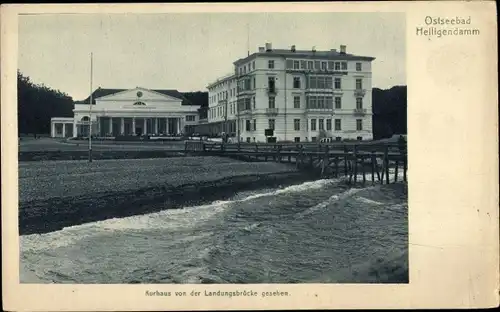 Ak Seebad Heiligendamm Bad Doberan, Kurhaus von der Landungsbrücke gesehen