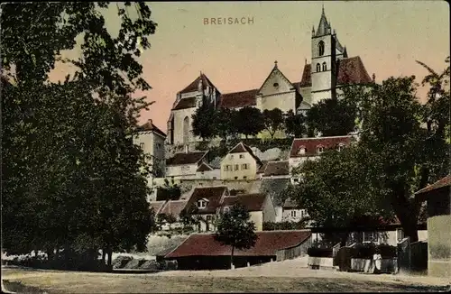 Ak Breisach am Oberrhein, Teilansicht