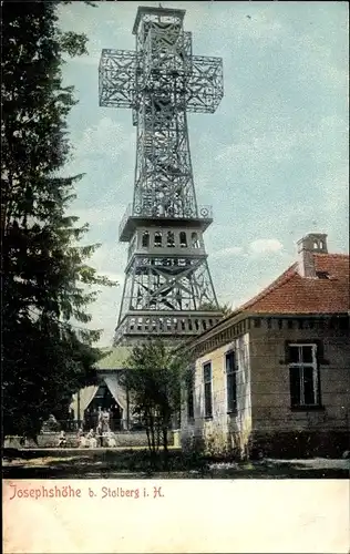 Ak Stolberg Südharz, Josephshöhe, Aussichtsturm