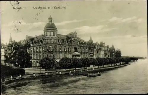 Ak Konstanz am Bodensee, Seestraße, Seehotel