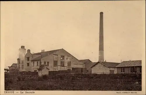 Ak Tricot Oise, La Sucrerie, Zuckerfabrik
