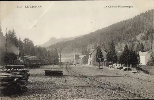 Ak Le Lioran Cantal, Blick auf den Ort