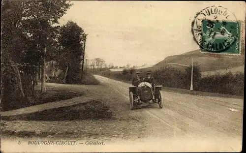 Ak Boulogne sur Mer Pas de Calais, Circuit, Automobile, Colembert