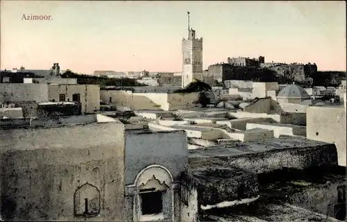 Ak Azemmour Marokko, Blick auf die Stadt