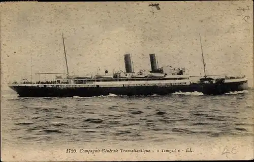 Ak Dampfschiff Timgad, CGT, French Line