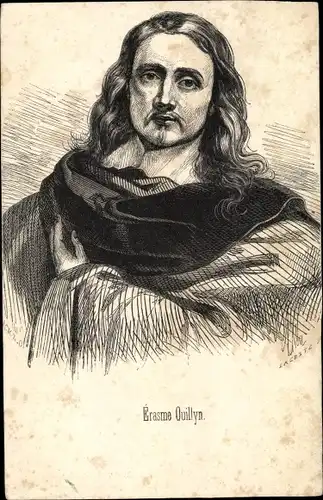 Künstler Ak Erasme Quillyn, Erasmus Quellinus II., Maler, Portrait