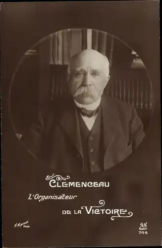 Ak Georges Clemenceau, Französischer Schrifststeller, Arzt und Politiker