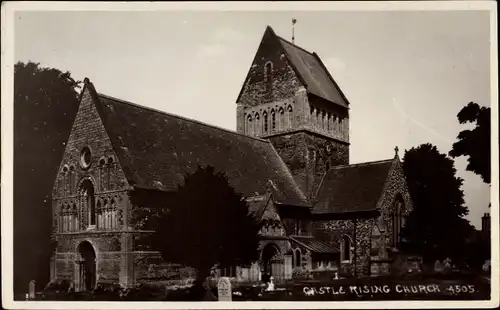 Ak Castle Rising Norfolk England, Church