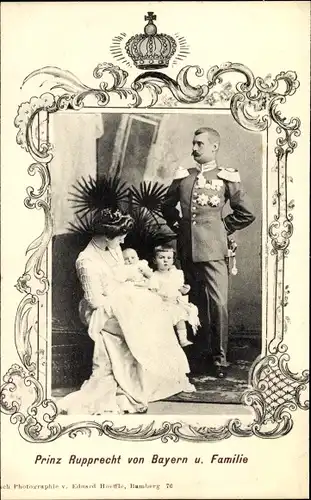 Passepartout Ak Prinz Rupprecht von Bayern und Familie