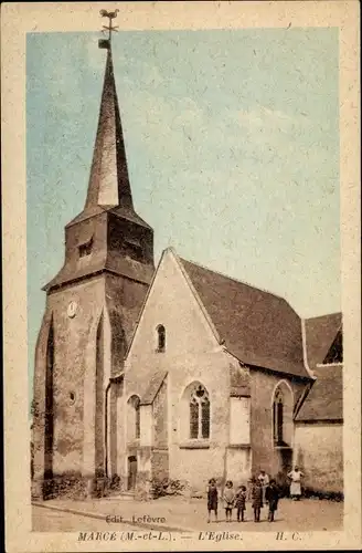 Ak Marcé Maine et Loire, L'Eglise